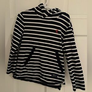 Blue and white striped Joules hoodie